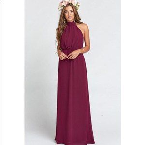 Show Me Your Mumu | NWT Bridesmaid Collette Collar Maxi Halter Dress Size XSmall